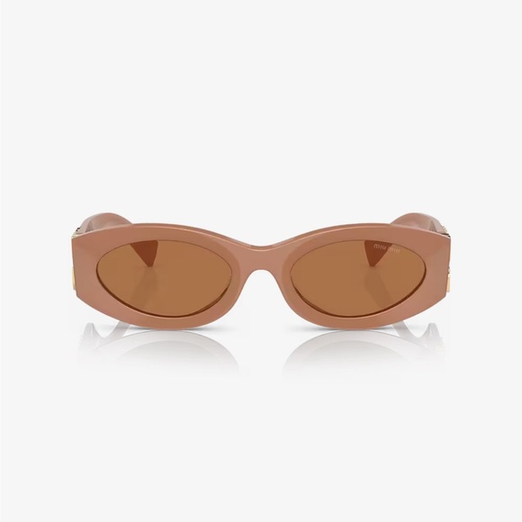 New MiuMiu MU 11WS sunglasses Caramel - Picture 2 of 3